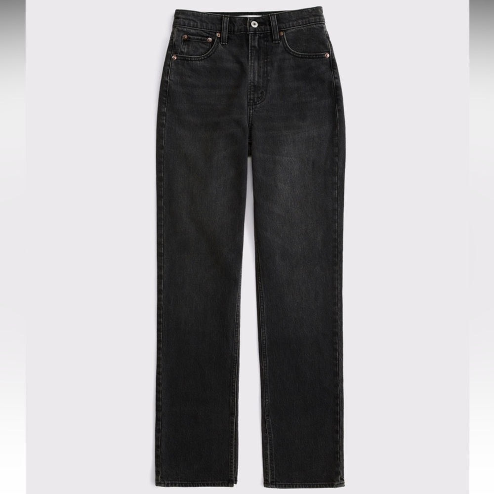 NWT ABERCROMBIE & Fitch The 90s Straight Ultra High Rise Curve Love Jeans 27
